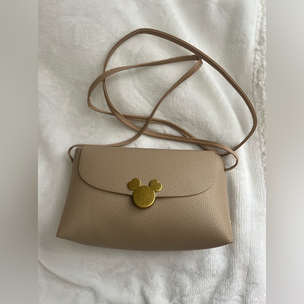 brand new - Crossbody bag- tan color - Mickey Mouse inspired